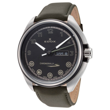Мужские Швейцарские Часы Edox Chronorally S Day Date 84301-3NCV-NNV
